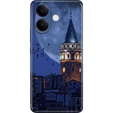 Nurdic Vivo V60 Lite 5g Uyumlu Kılıf Resimli Desenli Silikon Galata Moon