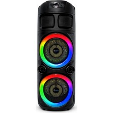 Meax 8 Inç Hoparlör Bluetooth Mikrofonlu Speaker – Güçlü Ses, Işıklı Eğlence Yüksek Ses 80 cm
