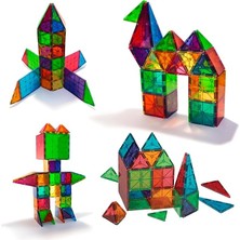 Leaf Shop Yapı Blokları – Çocuklar Için Renkli 3 Boyutlu 36 Parça Manyetik Karo Oyun Seti, Çocuklar Için Eğitici, Öğretici, Aile Aktivite, Interaktif