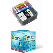 Leaf Shop Print Officejet 8012 Allın One 912XL 917XL 4 Renk Muadil Kartuş Seti 1.500 Sayfa