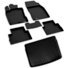 Leaf Shop Autoaccessories Nissan Qashqai ile Uyumlu 4d Paspas ve Visia Alt 3D Bagaj Havuzu 2014 2021