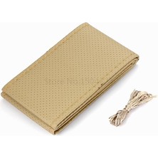 Leaf Shop 0 Deri Dikişli Direksiyon Kılıfı, Bej