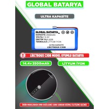 Global Batarya Liectroux C30B Uyumlu Akıllı Robot Süpürge Bataryası 14.4V 3500mAh Li-Ion Pil (Ultra Kapasite)