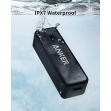 Leaf Shop By Anker, Soundcore 2 Bluetooth Hoparlör - 12W Stereo Ses - Ipx7 Suya Dayanıklılık - 24 Saate Varan Şarj - Siyah - A3105