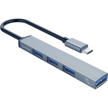 Leaf Shop Hub Usb-C 1 x Port Usb-A 3.1, 3 x Port Usb-A 2.0, Alüminyum