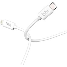 Leaf Shop BX-IP02UC Type-C To Lightning Data ve Şarj Kablosu Beyaz 1 Metre