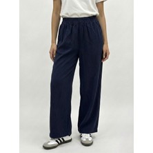 Miostil Cep Detay Lastikli Pantolon-Lacivert