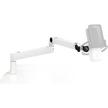 Leaf Shop Wave Mic Arm Lp Mikrofon Kolu, Beyaz, Kablo Yönetimli, Alçak Profil