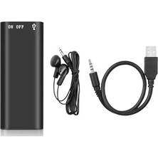 Leaf Shop 16 GB Mini Ses Kayıt Cihazı, USB Bağlantılı, Mp3 Çalma Özelliği