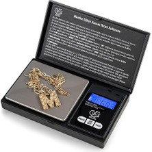 Leaf Shop Dijital Cep Tartısı - 500G Kapasite, 0.01G Hassasiyet, 7 Ölçü Birimi, Dara Fonksiyonu, Büyük Ekran, Otomatik Kapanma