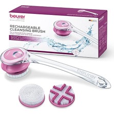 Leaf Shop FC55 Vücut Fırçası, Peeling ve Masaj Için Elektrikli Vücut Fırçası, Duş Için Su Geçirmez Temizleme Fırçası, Kablosuz ve Şarj Edilebilir, 2 Başlıklı Döner Cilt Fırçası