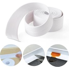 Leaf Shop Sızdırmaz Derz Bandı 3.2 M Banyo Küvet Mutfak Lavabo Beyaz Su Sızdırmaz Bant Su Geçirmez Kenar Bandı Sızdırmazlık Tamiri.