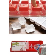 Leaf Shop Silikon Tabanlı Buzluk, 12'li Buz Kalıbı, Silikon Tabanlı Buz Kalıbı, Kolay ve Pratik Buz Hazırlama Deneyimi