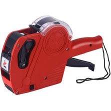 Leaf Shop Motex MX-5500 Etiket Makinesi Fiyatlandırma Etiket Tabancası Yeni Sürüm 8 Hane (Kırmızı)