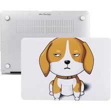 Leaf Shop MacBook Pro 13 Kılıf A2338 A2289 A2251 A2159 A1989 A1706 A1708 Uyumlu M1 M2 Tpu Sert Kapak Ince Hafif Hava Menfezli Lazer Uv Baskı Köpek Dostu Tasarım Kahverengi
