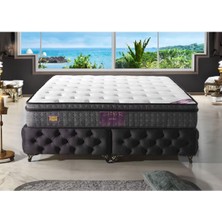 Leaf Shop Roma Couple Wick Full Ortopedik Deluxe Yaylı Yatak Beyaz 150 x 200