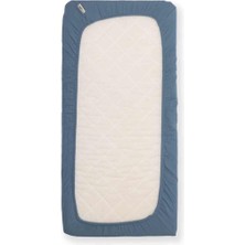 Leaf Shop Süprem Penye Lastikli Bebek Çarşafı-Lacivert (Lacivert / 70C)