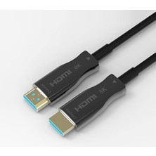 Leaf Shop Aoc Fiber HDMI 2.1 Kablo - 48GBPS, 8k 60Hz, 4K 120Hz, 4K 60Hz, Earc, Hdr, D-Hdr, Hdcp2.3, Dolby Vision, Dolby Atmos (5 Metre)