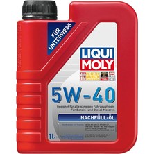 Leaf Shop Moly Nachfüll-Öl 5W-40 1 Litre Otomotiv Bakım Ürünü