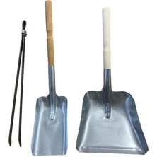 Leaf Shop 2 Adet Kürek ve Maşa Seti, Soba Şömine Mangal Kömür ve Köz Için Ideal Set