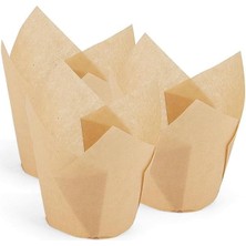 Leaf Shop Muffin Kek Kapsülü Ince Tulip Kraft 100LÜ