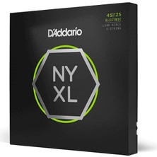Leaf Shop NYXL45125 Bas Gitar Tel Seti, Nyxl Serisi, Long Scale, 5 Tel