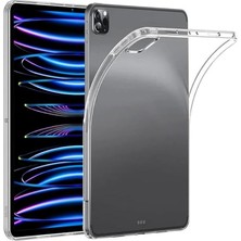 Leaf Shop iPad Pro 11 M2 4. Nesil 2022 Uyumlu Şeffaf Silikon Tablet Kılıfı Kapak Renksiz 11 Inç