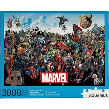 Leaf Shop Kova Burcu Marvel Bulmaca Cast (3000 Parça Puzzle) - Resmen Lisanslı Marvel Mal ve Koleksiyon - Glare Free - Hassas Fit - Hemen Hemen Yok Dust Bulmaca - 32X45IN"