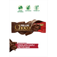 Fellas Choco - Çikolata Kaplı Duble Kakaolu Meyve Bar (35 g) x12 Adet
