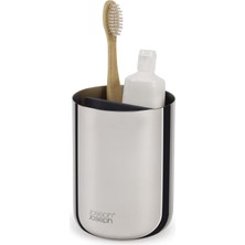 Leaf Shop Joseph Easystore - Lüks Paslanmaz Çelik Diş Fırçası Tutucu Caddy Banyo Depolama, Standart Çelik