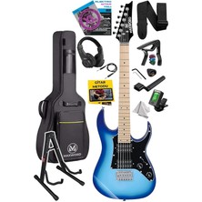 Leaf Shop DE-150BL-ST Maple Klavye Hh Manyetik Yüksek Kaliteli Elektro Gitar Seti
