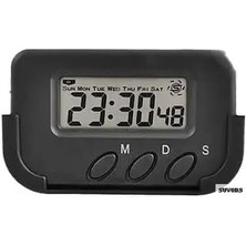 Leaf Shop Dijital Masa Saati – Alarm, Kronometre, Pomodoro Zamanlayıcı, Ultra Kompakt Tasarım, Öğrenci, Ofis ve Asker Kullanımı Için Zaman Yönetimi