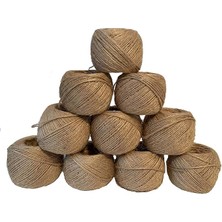 Leaf Shop 10 x 100 M Jüt Ip, Ip, Doğal, Bahçe, Bitkiler, El Işi Için, Paket Ipi