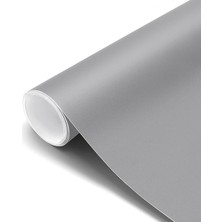 Leaf Shop Kendinden Yapışkanlı Folyo, Açık Gri, Mat, Yapışkan Folyo, Pvc Folyo, Kalınlaştırılmış Mutfak Dolabı, Çıkartma, Mobilya, Mutfak, Komodin, Dolap Için, Su Geçirmez, Vinil, Dekoratif Folyo, Mobilya