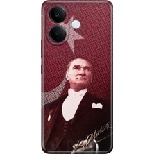 Nurdic Vivo V60 Lite 5g Uyumlu Kılıf 0.4mm Lazer Kesim Silikon Kapak M.k Atatürk