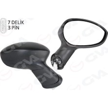 GVA Dış Dikiz Aynası Sağ Grande Punto 05>lınea 07> Elektrikli 7 Fiş VM-6156ER