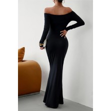 Rora Vücuda Oturan Kadın- Maxi Uzun Elbise -Mevsimlik- Tam Kalıp-Balık Elbise-