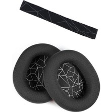 Leaf Shop Steelseries Arctis 1 7 9 Yedek Kafa Bandı ve Kulaklık Pedi Set Kulaklık Yastığı Süngeri Headband Bej