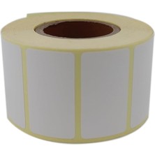 Leaf Shop Termal Etiket 45MM x 25MM Ruloda 1000 Adet 40MM Kuka Çapında Direk Termal Transfer Etiketi