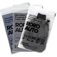 Leaf Shop Mikrofiber Yıkama & Kurulama Seti Yıkama Eldiveni Cam Bezi Kurulama Havlusu