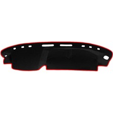 Leaf Shop Koruma Halısı Siyah Kenar Renk Kırmızı Fiat Uno ile Uyumlu