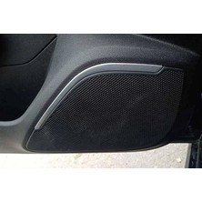 Leaf Shop Megane 4 Hb ile Uyumlu Krom Hoparlör Çıtası 2 Parça 2016-2020 Arası