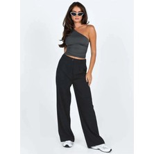 Rora Tek Omuz Detaylı Büzgülü Bluz