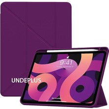 Leaf Shop Air 11INÇ M2/m3 2025-2024 ile Uyumlu Kılıf Kalem Bölmeli Trifolding Case Koyu Mor