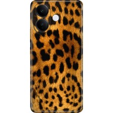 Nurdic Vivo V60 Lite 5g Kılıf 0.4mm Lazer Kesim Silikon Kapak Leopar Kürk