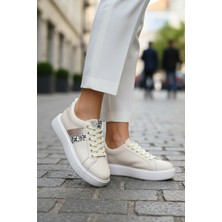 Mia Marya Yılan Desenli Kadın Sneaker – Ortopedik Platform Kalın Taban Spor Ayakkabı