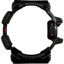 Casio G-Shock GBA-400 Parlak Siyah Orijinal Shock Lastiği Kasa Silikonu - Kırmızı Detaylı