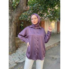 Miostil Saten Tunik-Gül Kurusu