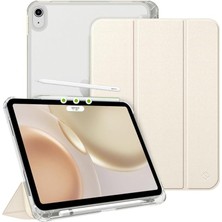 Leaf Shop Air 11INÇ M2/m3 2025-2024 ile Uyumlu Kılıf Flip Cover Kalem Bölmeli Pc Case Gold