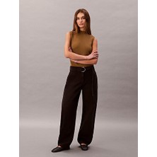 Calvin Klein Kadın Seamed Pamuklu Pantolon